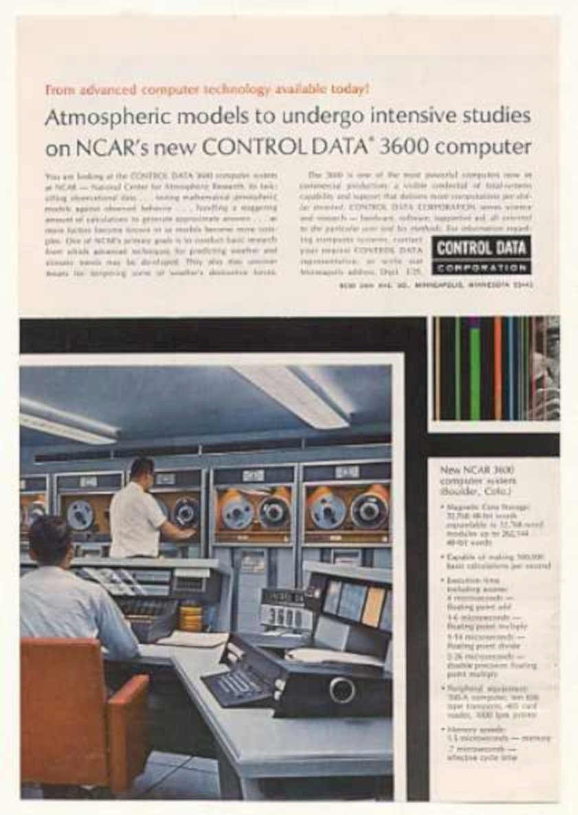 Control Data 3600 2 Vintage Retro Advert Ads A4 Photo Print