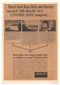 Control Data Computers Vintage Retro Advert Ads A4 Photo Print