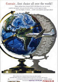 Convair Globe Airlines Vintage Retro Advert Poster A4 Photo Print