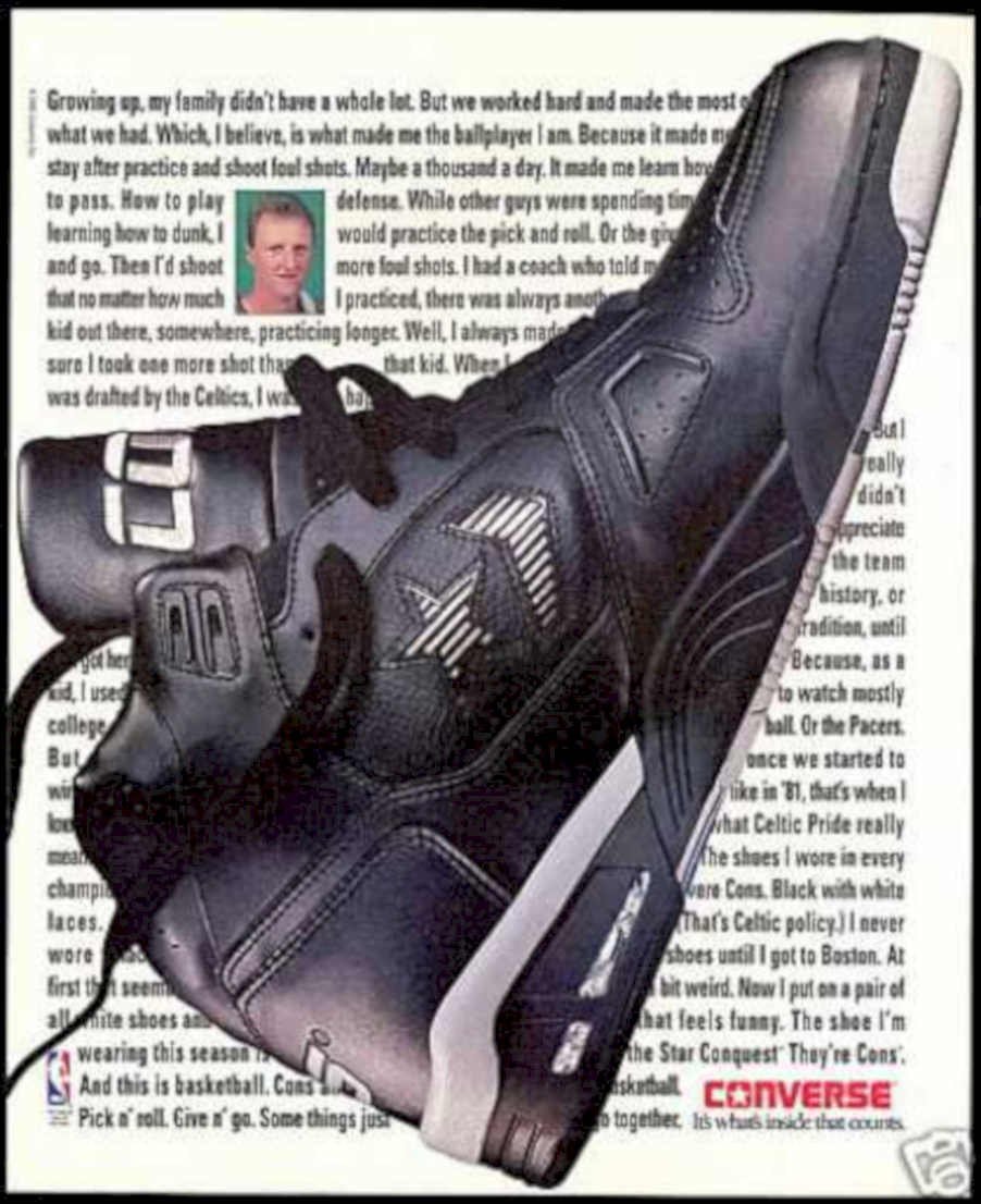 Converse Star Conquest Vintage Retro Advert Ads A4 Photo Print