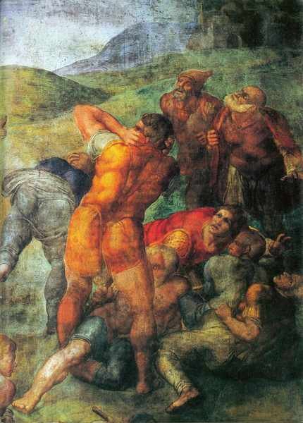 Conversion of Paul detail Michelangelo A4 Photo Print