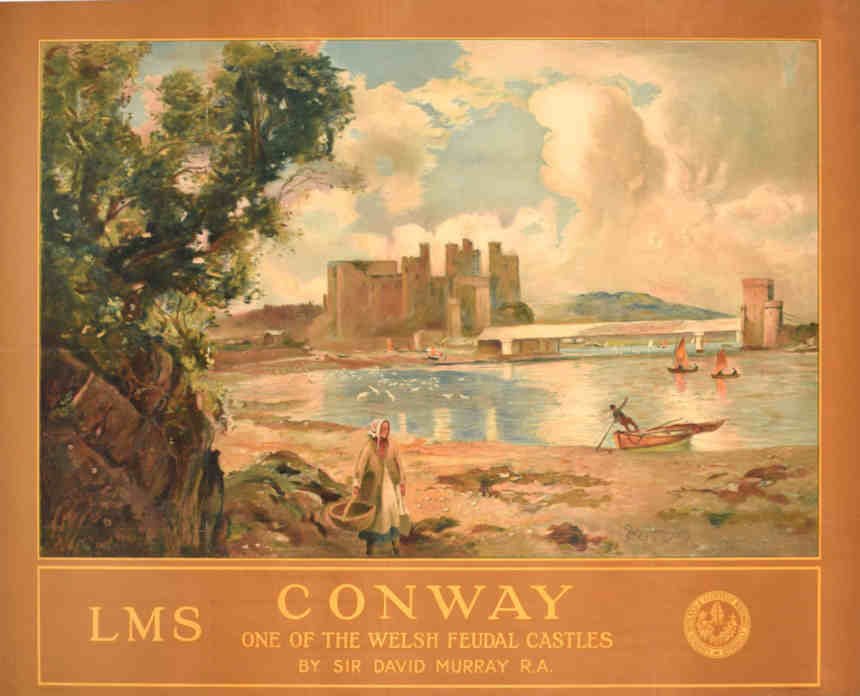 Conway Castle Lms Vintage Retro Advert Poster A4 Photo Print
