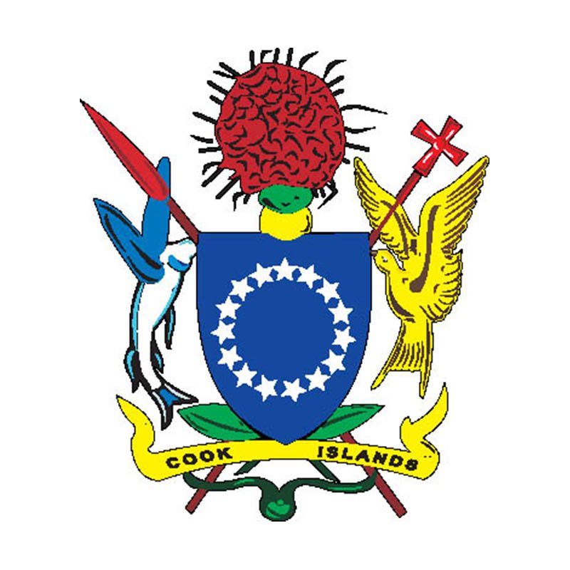 Cook Islands Coat Of Arms N4218 A4 Photo Print
