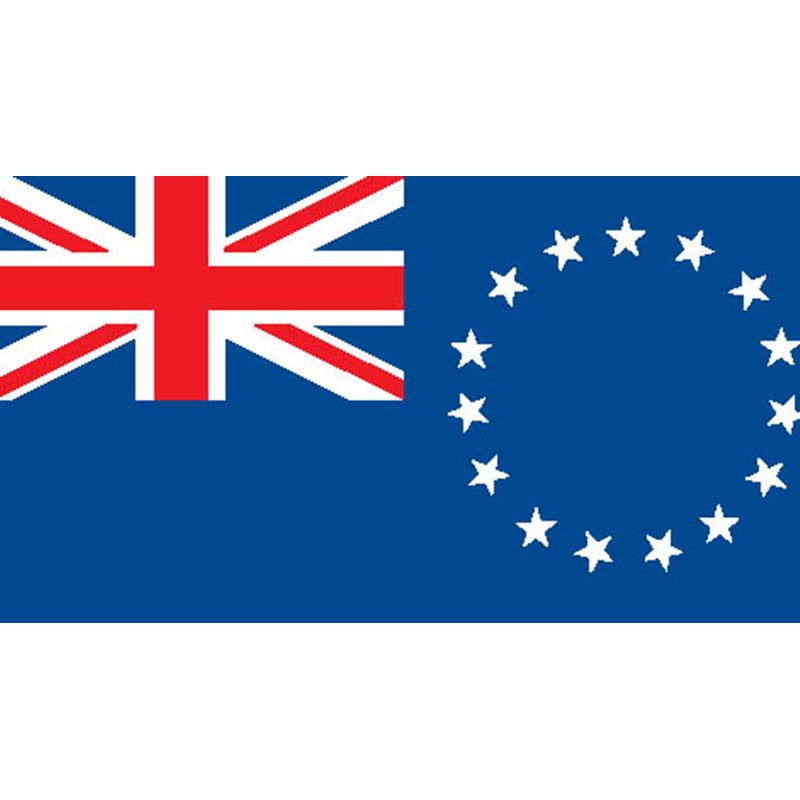 Cook Islands Flag N4220 A4 Photo Print