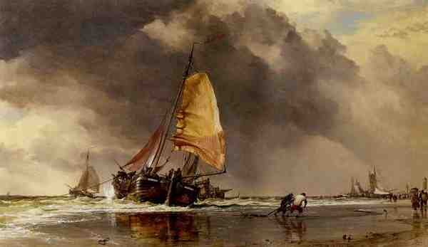 Cooke Edward William Dutch Pincks Off Katwyk A4 Photo Print