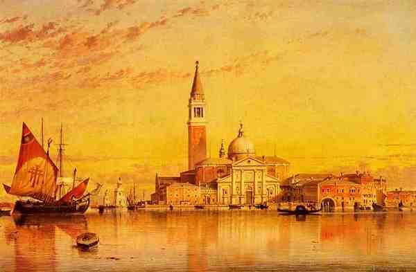 Cooke Edward William San Giorgio Maggiore Venice A4 Photo Print