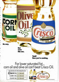 Cooking Oils Comparison Vintage Retro Advert Ads A4 Photo Print
