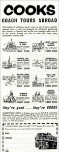 Cooks Coach Europe Vintage Retro Advert Poster A4 Photo Print