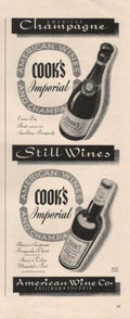 Cooks Imperial Wine Vintage Retro Advert Ads A4 Photo Print