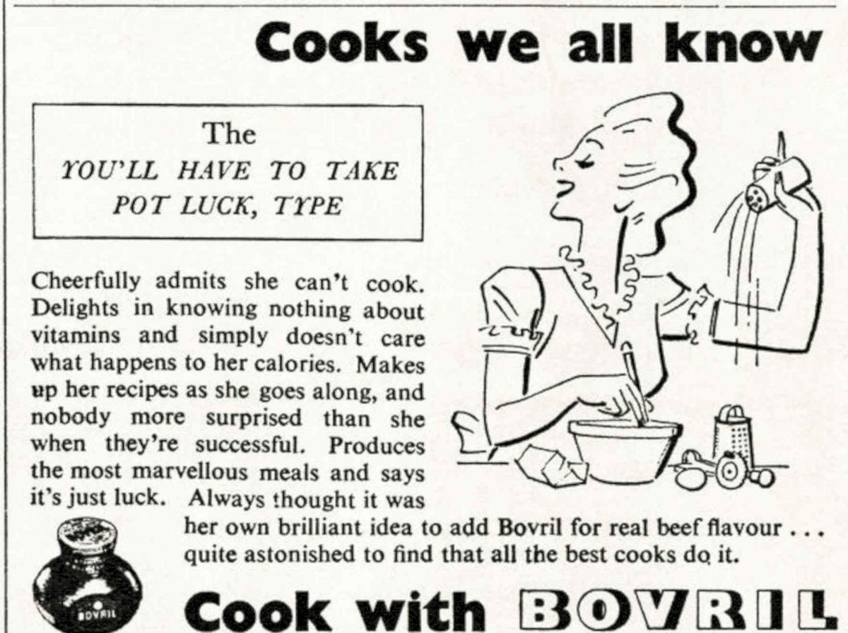 Cooks Luck Bovril Vintage Retro Advert Poster A4 Photo Print