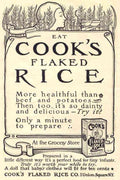 Cooks Rice 1445 advert A4 Photo Print