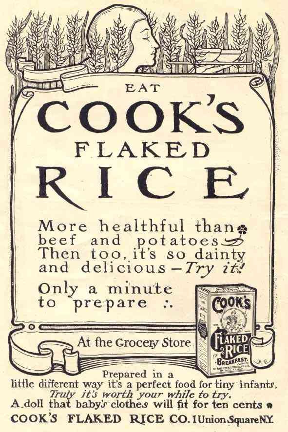 Cooks Rice 1445 advert A4 Photo Print