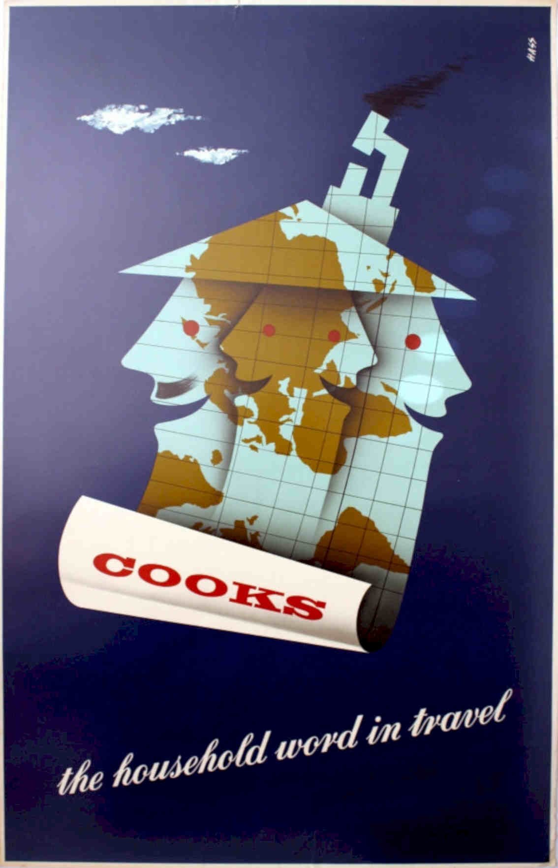 Cooks Travel Guide Vintage Retro Advert Poster A4 Photo Print