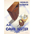 Cool Art Deco French Furniture Advertising Pri Vintage Retro Advert Poster A4 P