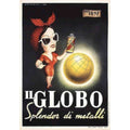 Cool Italian 1950s Il Globo Advertisement Prin Vintage Retro Advert Poster A4 P
