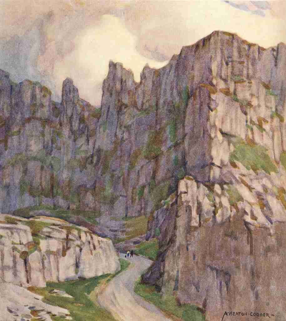 Cooper Alfred Heaton 1863 1929 Somerset 1927 Cheddar Gorge A4 Photo Print