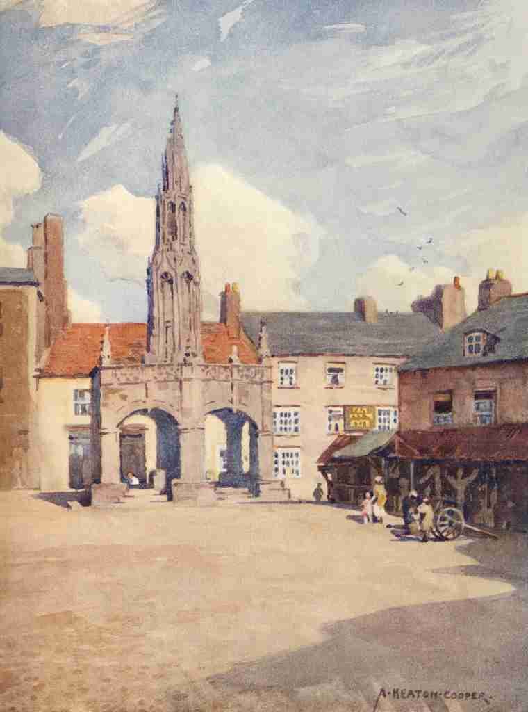 Cooper Alfred Heaton 1863 1929 Somerset 1927 Shepton Mallet The Market Cross A4 Photo Print