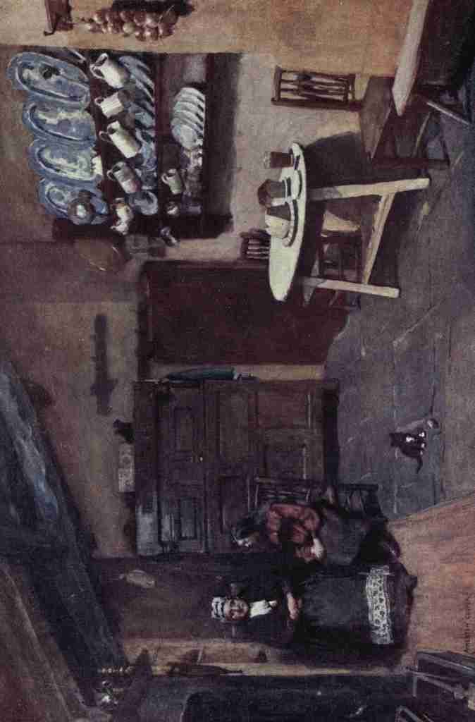 Cooper Alfred Heaton 1863 1929 The English Lakes 1908 An Old Inn Kitchen A4 Photo Print