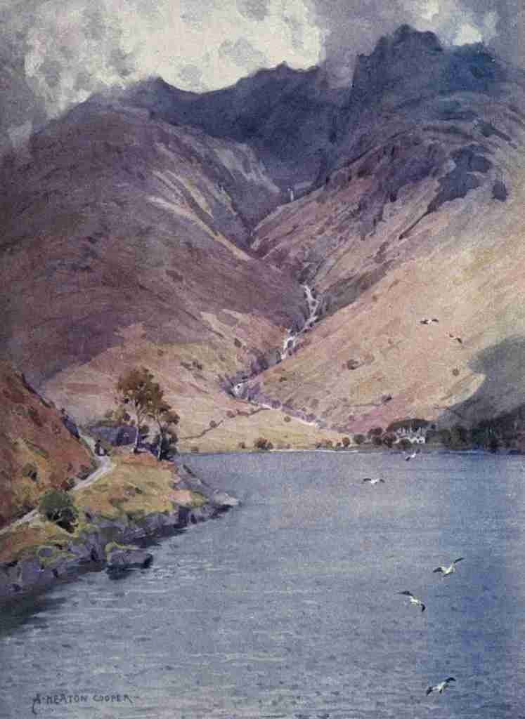 Cooper Alfred Heaton 1863 1929 The English Lakes 1908 Wastwater & Scawfell A4 Photo Print
