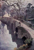 Cooper Alfred Heaton 1863 1929 The English Lakes 1908 Windermere Newby Bridge Vintage A4 Photo Print