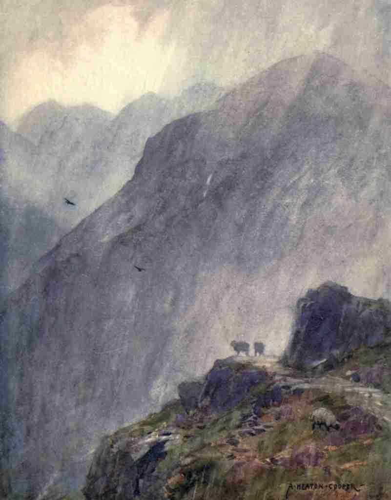 Cooper Alfred Heaton 1863 1929 Wild Lakeland 1922 Garburn Pass Vintage A4 Photo Print