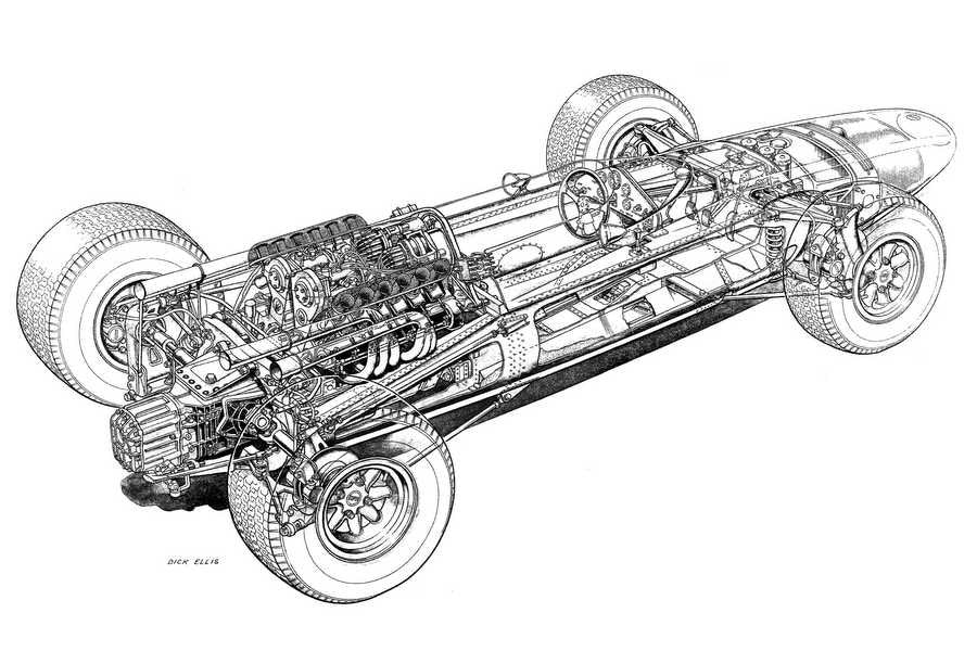 Cooper T81 1966 cutaway A4 Photo Print