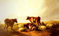 Cooper Thomas Sidney Cattle and Sheep In A Landscape A4 Photo Print