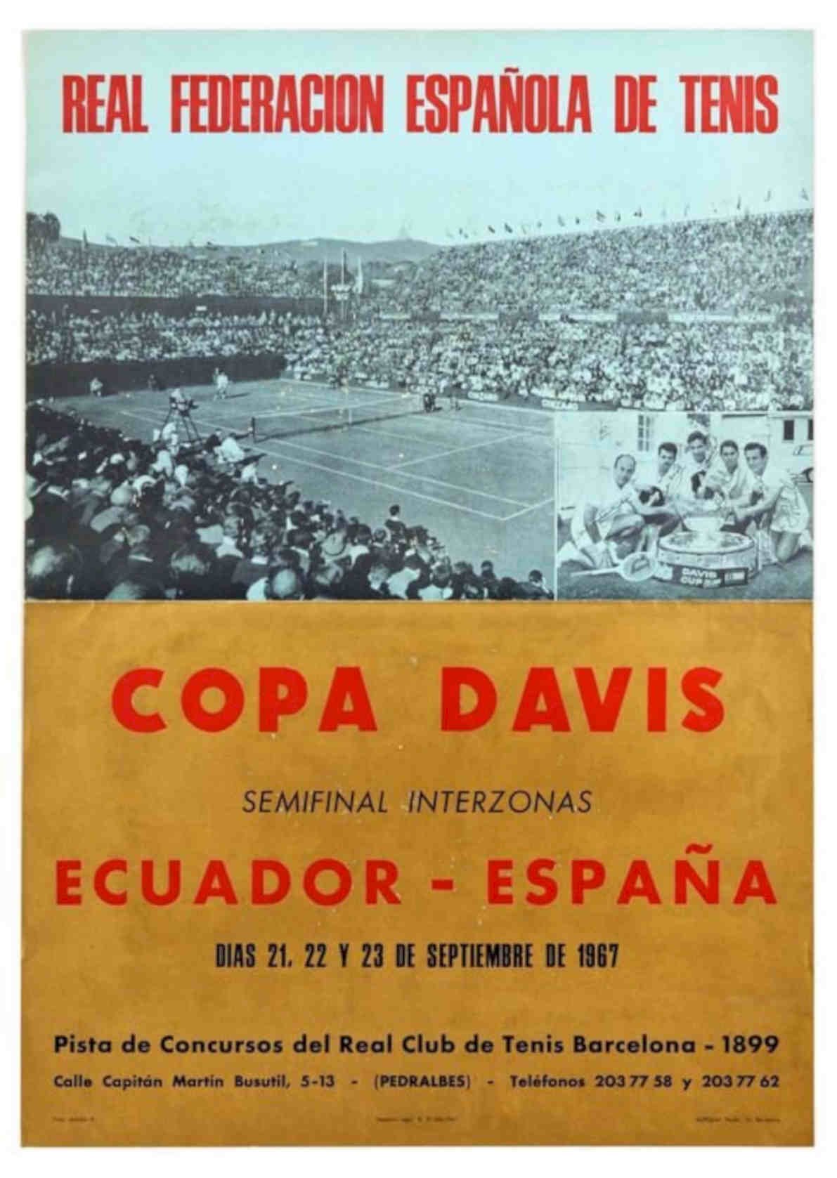 Copa Davis 1967 Vintage Retro Advert Poster A4 Photo Print