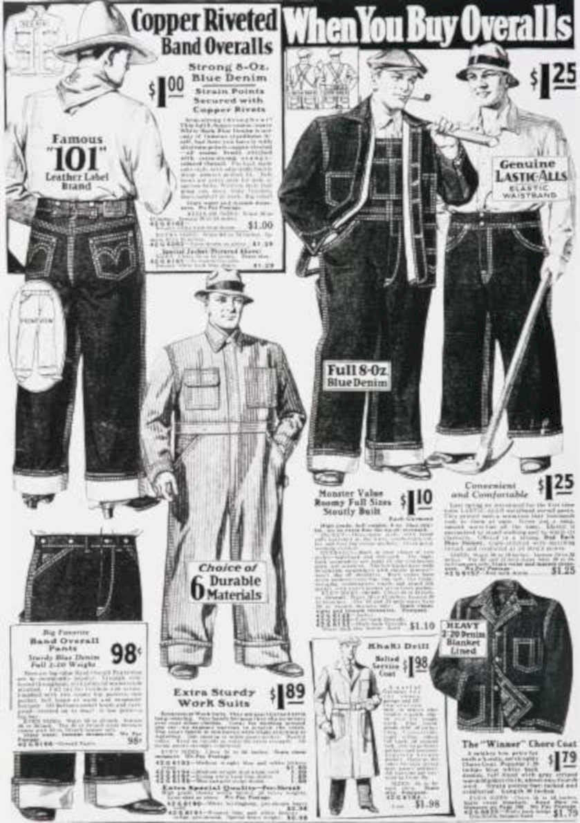 Copper Riveted Overalls Vintage Retro Advert Ads A4 Photo Print