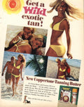 Coppertone Beach Women 1960s Vintage Retro Advert
