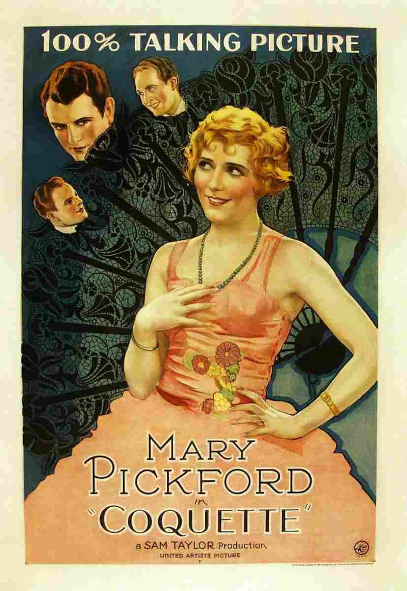 Coquette 1929 01  film star poster A4 Photo Print