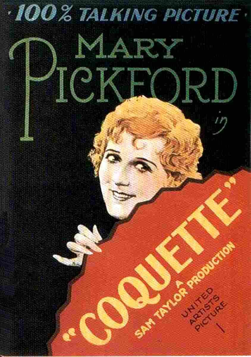 Coquette 1929 03  film star poster A4 Photo Print