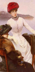 Corcos Vittorio Matteo Sur La Terrasse A4 Photo Print