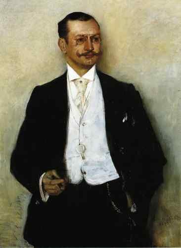 Corinth Lovis Portrait of the Painter Karl Strathmann  A4 Photo Print