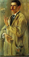 Corinth Lovis Portrait of the Painter Otto Eckmann  A4 Photo Print