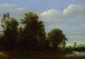 Cornelis Vroom A Landscape with a River by a Wood A4 Photo Print