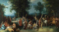 Cornelis van Haarlem The Preaching of Saint John the Baptist A4 Photo Print