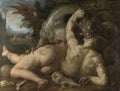 Cornelis van Haarlem Two Followers of Cadmus devoured by a Dragon A4 Photo Print