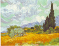 Cornfield With Cyprusses Van Gogh A4 Photo Print