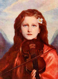 Cornicelius Georg 1825 1898 Christliche Kunst Angel playing the violin A4 Photo Print