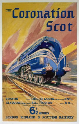 Coronation Scot Advert A4 Photo Print