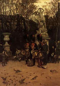 Corot Beating The Retreat In The Tuileries Gardens A4 Photo Print