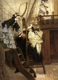 Corot Boarding The Yacht A4 Photo Print