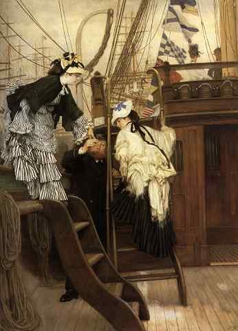 Corot Boarding The Yacht A4 Photo Print