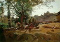 Corot Peasants Under The Trees At Dawn Morvan A4 Photo Print