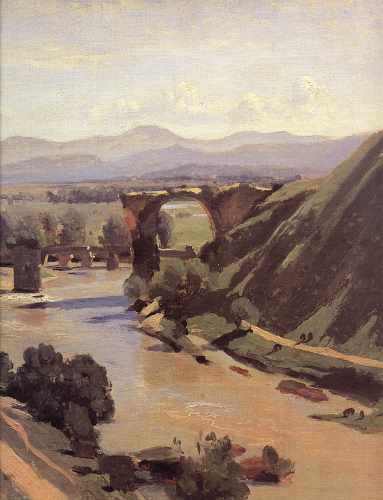 Corot The Augustan Bridge At Narni Detail A4 Photo Print