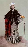 Corot Tissot Corot A Lady In A Black And White Dress A4 Photo Print