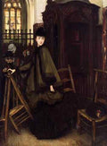 Corot Tissot James Jacques In Church A4 Photo Print