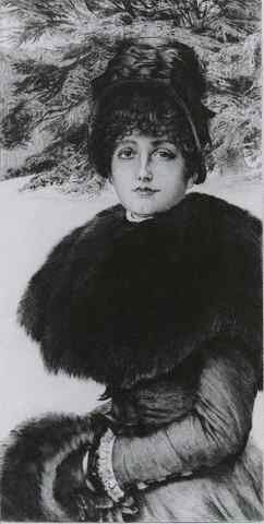 Corot Tissot James Jaques Joseph Promenade Dans La Neige A4 Photo Print