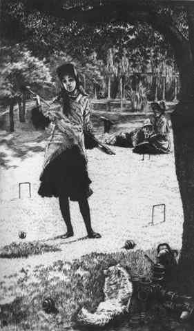 Corot Tissot Le Croquet A4 Photo Print